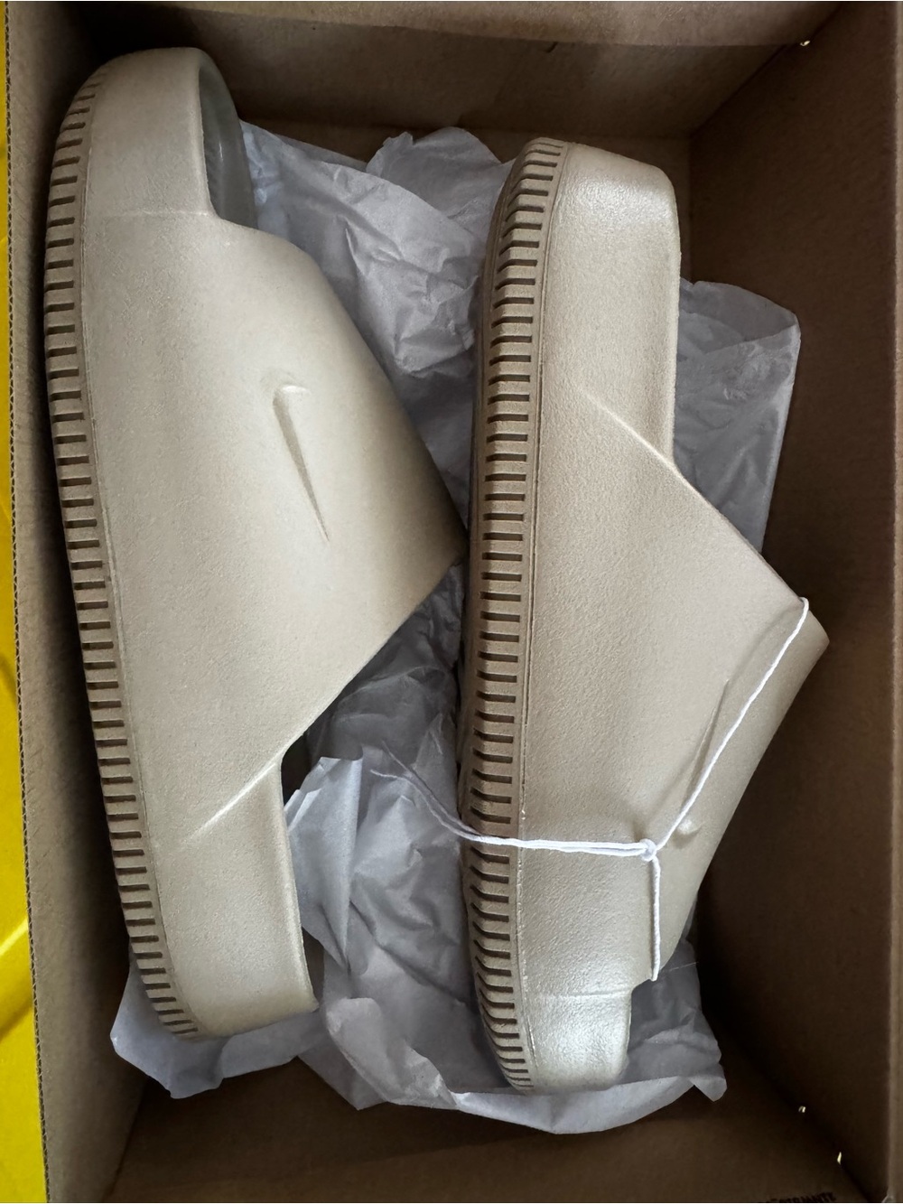 Nike Men’s Beige Slide Sandals - Minimal Everyday Comfort